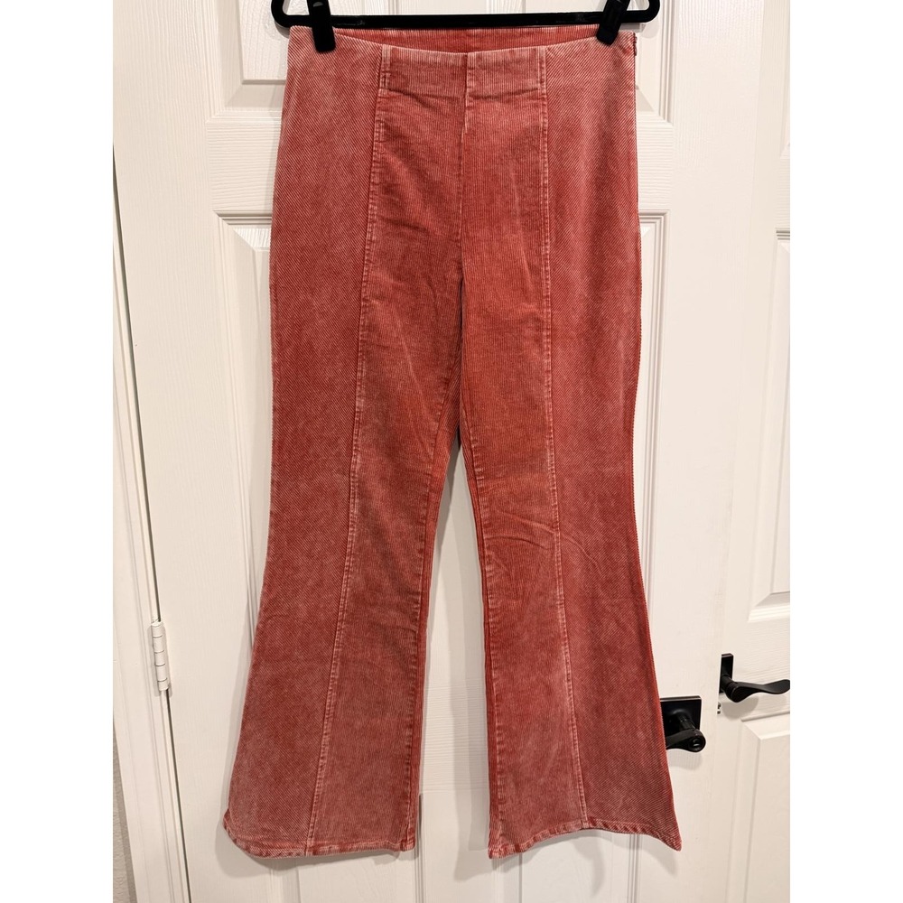 #63 MYSTREE Sz. Large Flare Wide Leg Corduroy Jeans‎ Waist: 32"